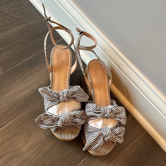 Kate Spade Wedge / Ankle Strap Platform Sandal size 7.5 - Picture 4 of 4